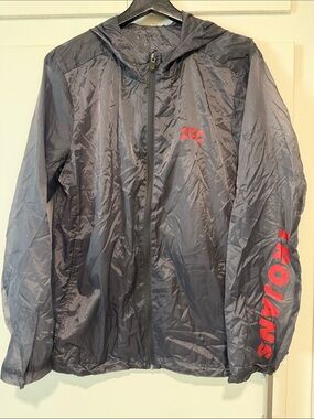 Lightweight Gray Hooded Jacket with Red USC Logo